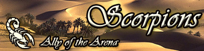 Banner der Allianz Scorpions - Ally of the Arena.